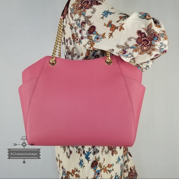Michael Kors  Large chain shoulder tote tulip pink - Picture 4 of 8